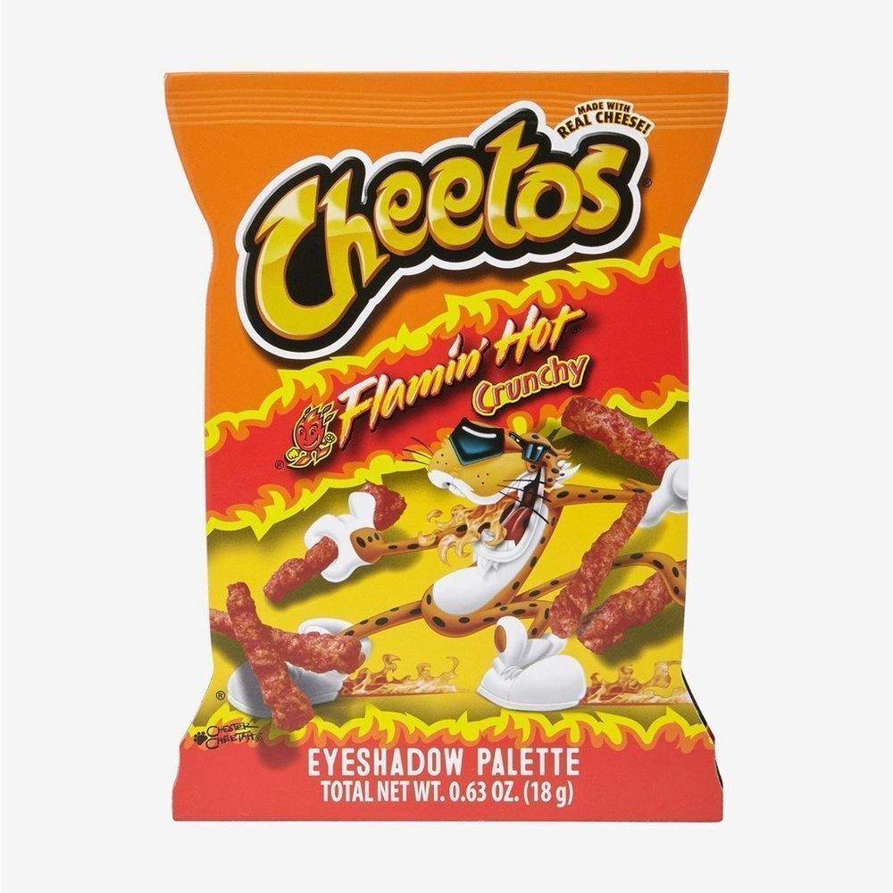 Cheetos Flamin' Hot Crunchy Eyeshadow Palette